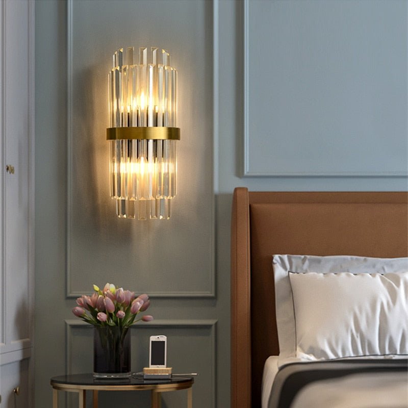 Gold Design Crystal LED Wall Lamps - Casatrail.com