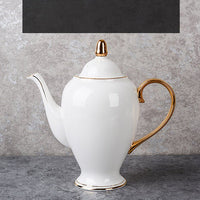 Thumbnail for Gold - Painted Bone China Coffee Cup and Saucer Set - Casatrail.com