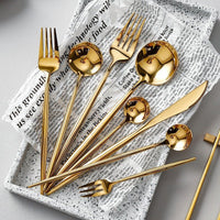 Thumbnail for Gold - plated Stainless Steel Cutlery - Casatrail.com