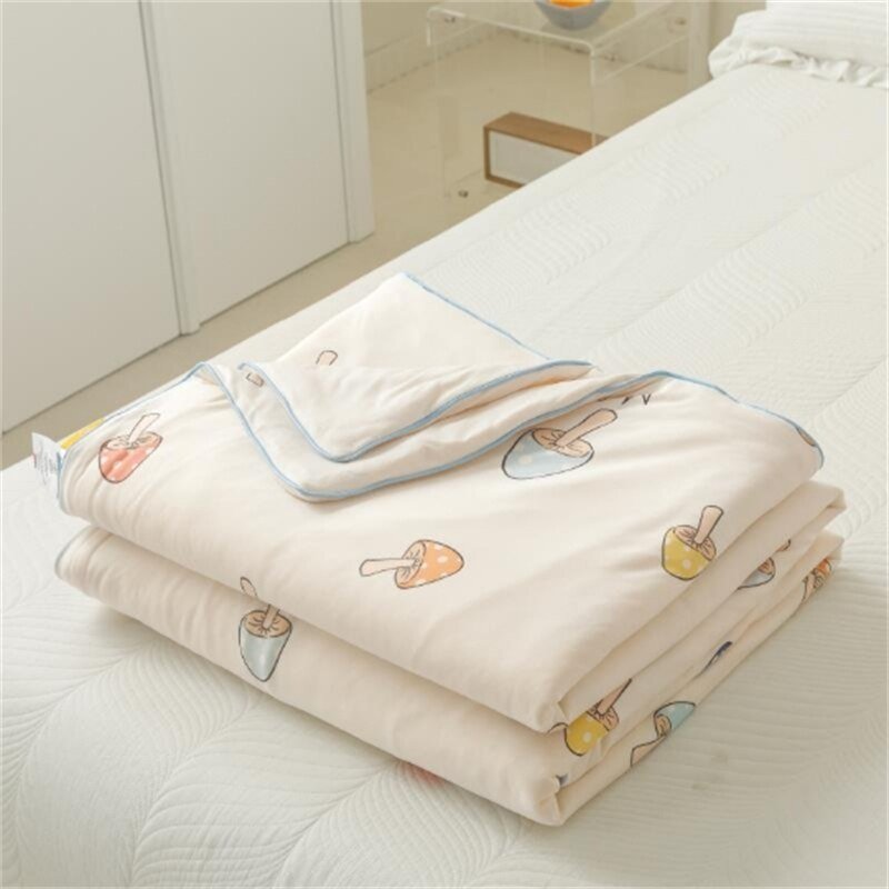 Grade A Cotton Cooling Blanket - Summer Quilt with Soy Fiber Fill - Casatrail.com