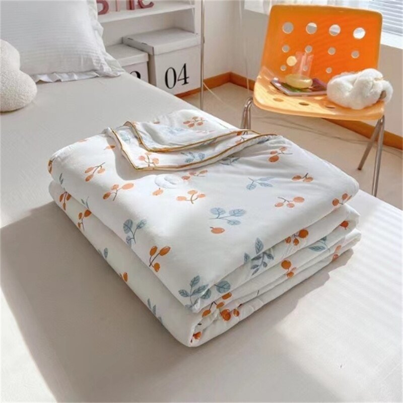 Grade A Cotton Cooling Blanket - Summer Quilt with Soy Fiber Fill - Casatrail.com