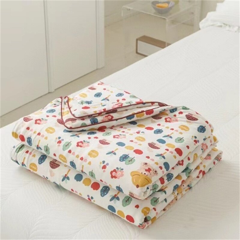 Grade A Cotton Cooling Blanket - Summer Quilt with Soy Fiber Fill - Casatrail.com