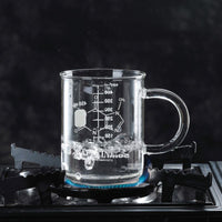 Thumbnail for Graduated Beaker Mug with Handle Borosilicate Glass - Casatrail.com