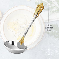 Thumbnail for Gravy Ladle Set - 18/10 Gold Accent Stainless Steel - Casatrail.com