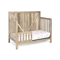 Thumbnail for Gray Convertible Barnside Wooden Crib - Casatrail.com