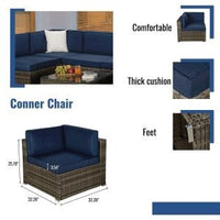 Thumbnail for Gray Modern Outdoor Rattan Patio Furniture - Casatrail.com