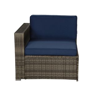 Gray Modern Outdoor Rattan Patio Furniture - Casatrail.com