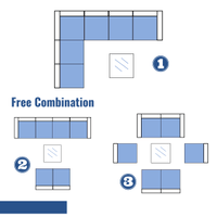 Thumbnail for Gray Modern Outdoor Rattan Patio Furniture - Casatrail.com