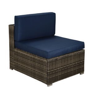 Gray Modern Outdoor Rattan Patio Furniture - Casatrail.com