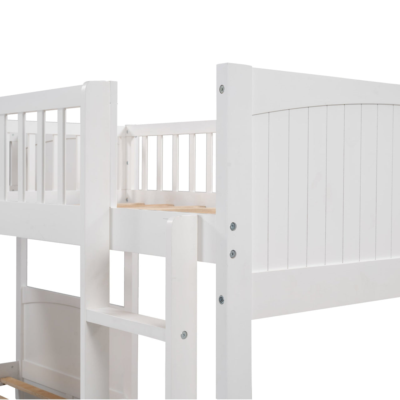 Gray Twin Bunk Bed with Drawers - Casatrail.com