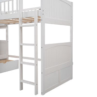 Thumbnail for Gray Twin Bunk Bed with Drawers - Casatrail.com