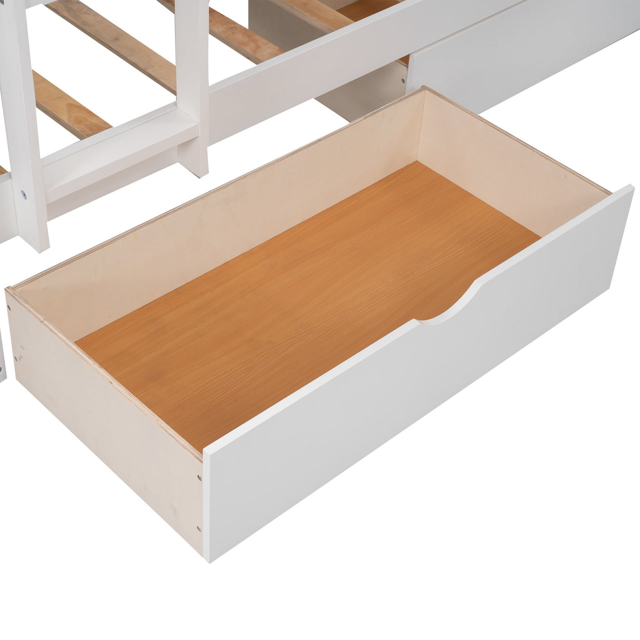 Gray Twin Bunk Bed with Drawers - Casatrail.com