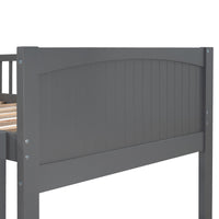 Thumbnail for Gray Twin Bunk Bed with Drawers - Casatrail.com
