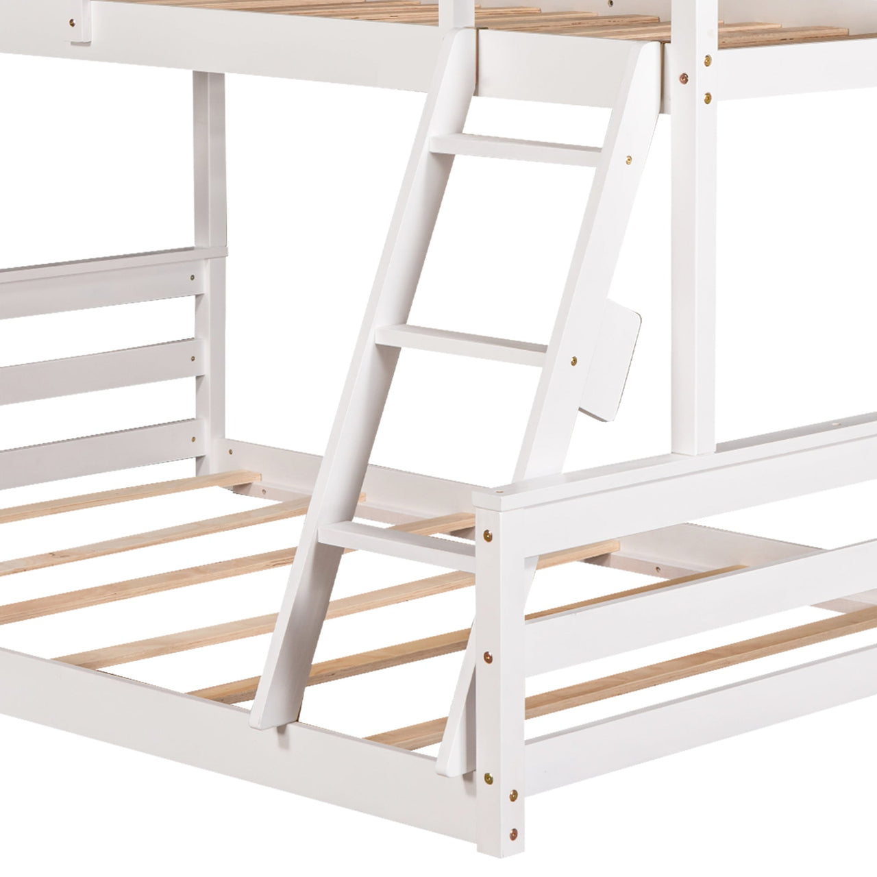 Gray Twin Bunk Bed with Ladder - Casatrail.com