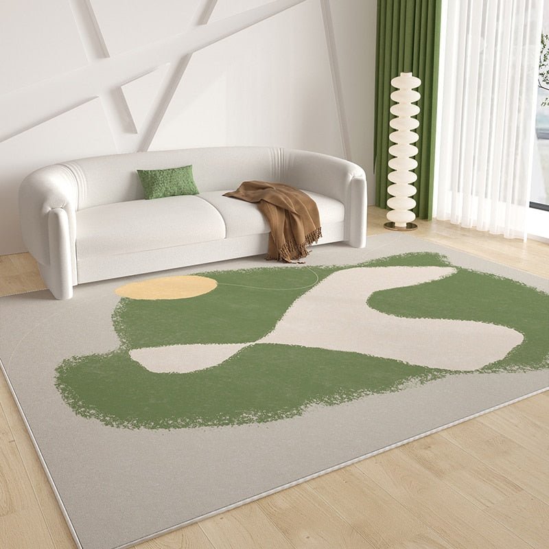 Green French Style Carpets for Living Room - Casatrail.com