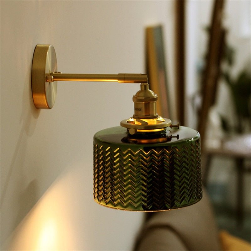 Green Glass Nordic Wall Lamp - Casatrail.com