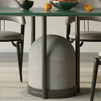 Thumbnail for Green Glossy Kitchen Table Carbon Steel Frame - Casatrail.com
