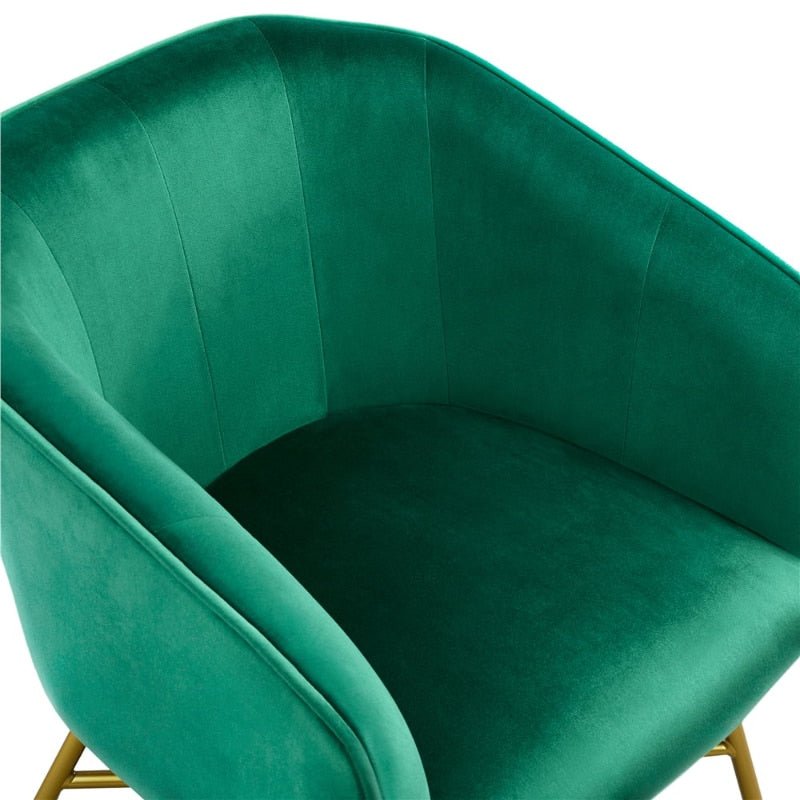 Green Velvet Club Accent Chair - Casatrail.com