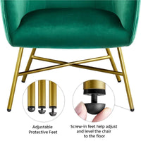 Thumbnail for Green Velvet Club Accent Chair - Casatrail.com