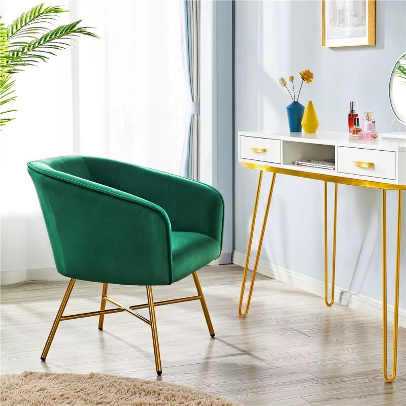 Green Velvet Club Accent Chair - Casatrail.com