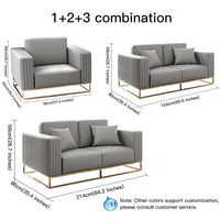 Thumbnail for Grey Sectional Sofa Double Seat - Casatrail.com