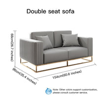 Thumbnail for Grey Sectional Sofa Double Seat - Casatrail.com