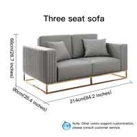 Thumbnail for Grey Sectional Sofa Double Seat - Casatrail.com