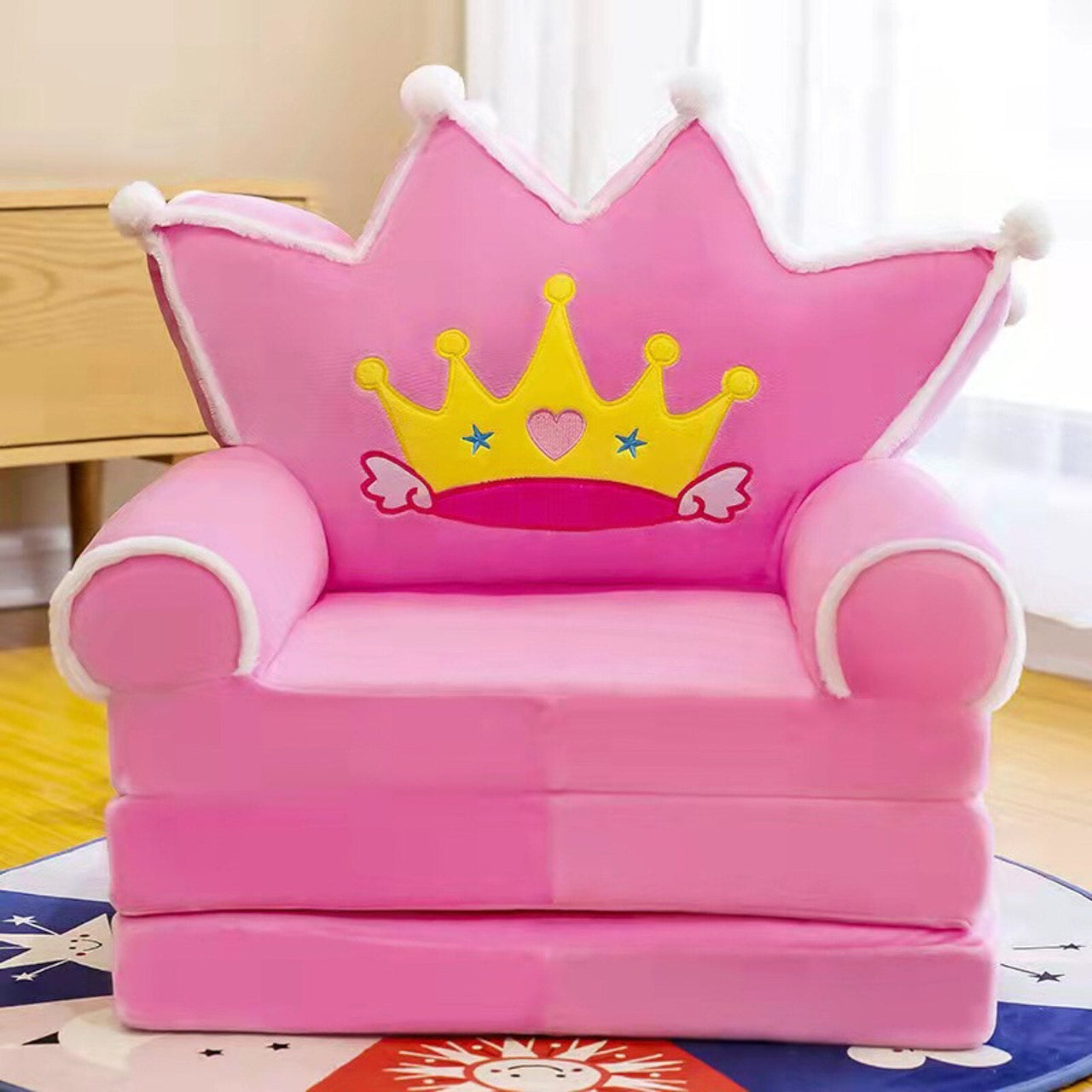 H Foldable Kids Sofa with Gel Cushion and Foam Padding - Casatrail.com