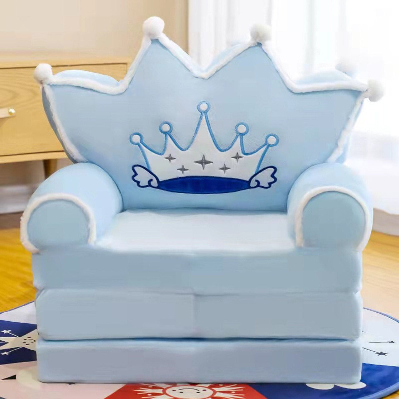 H Foldable Kids Sofa with Gel Cushion and Foam Padding - Casatrail.com