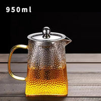 Thumbnail for Hammer Glass Teapot With Stainless Steel Filter - Casatrail.com