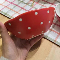 Thumbnail for Hand - Painted Red Mushroom Ceramic Tableware Set - Casatrail.com