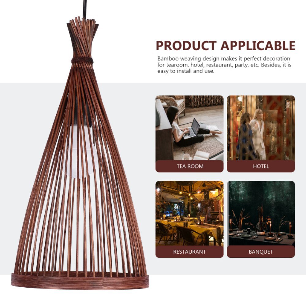 Hand - Woven Bamboo Pendant Lamp - Casatrail.com