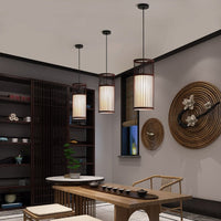 Thumbnail for Hand - Woven Modern Bamboo Art Chandelier - Casatrail.com