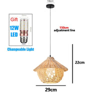 Thumbnail for Handmade Rattan Bamboo Chandelier - Casatrail.com