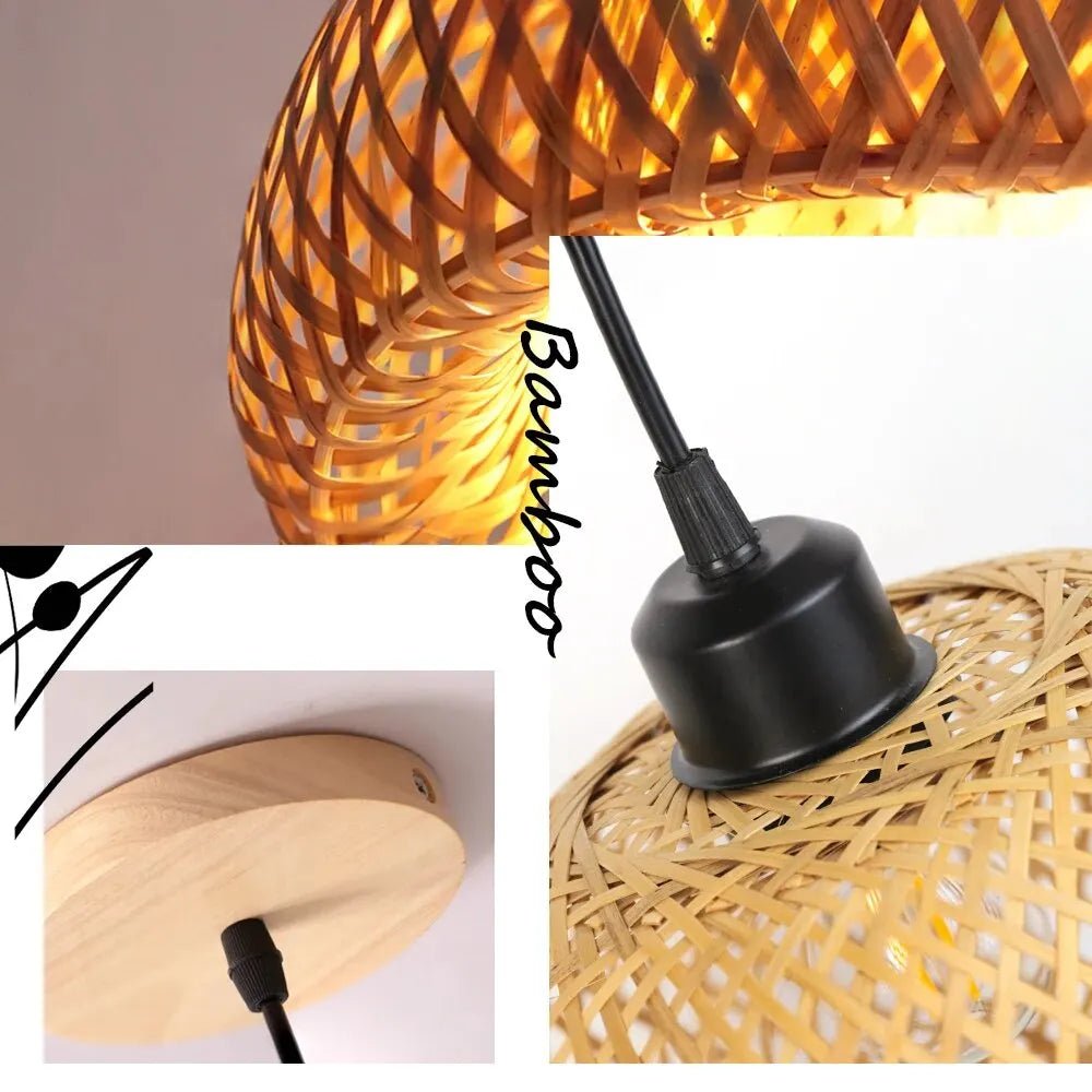 Handmade Rattan Bamboo Chandelier - Casatrail.com