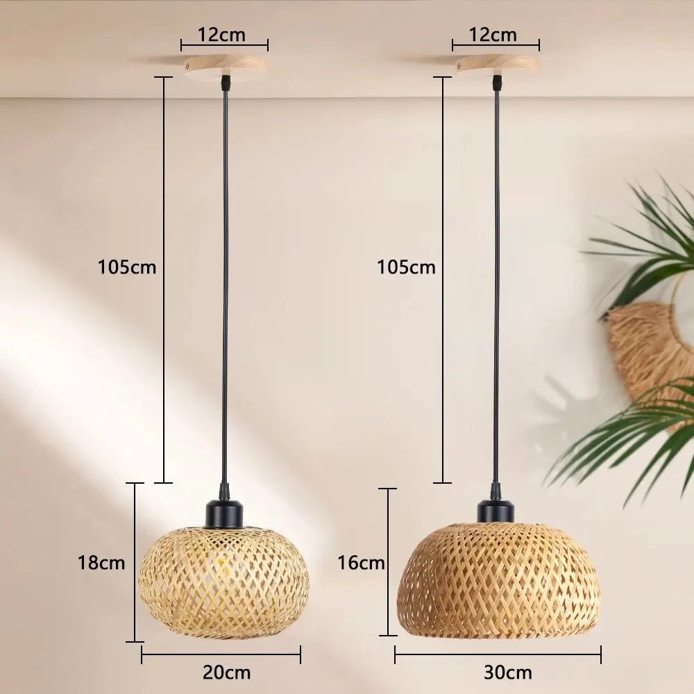 Handmade Rattan Bamboo Chandelier - Casatrail.com