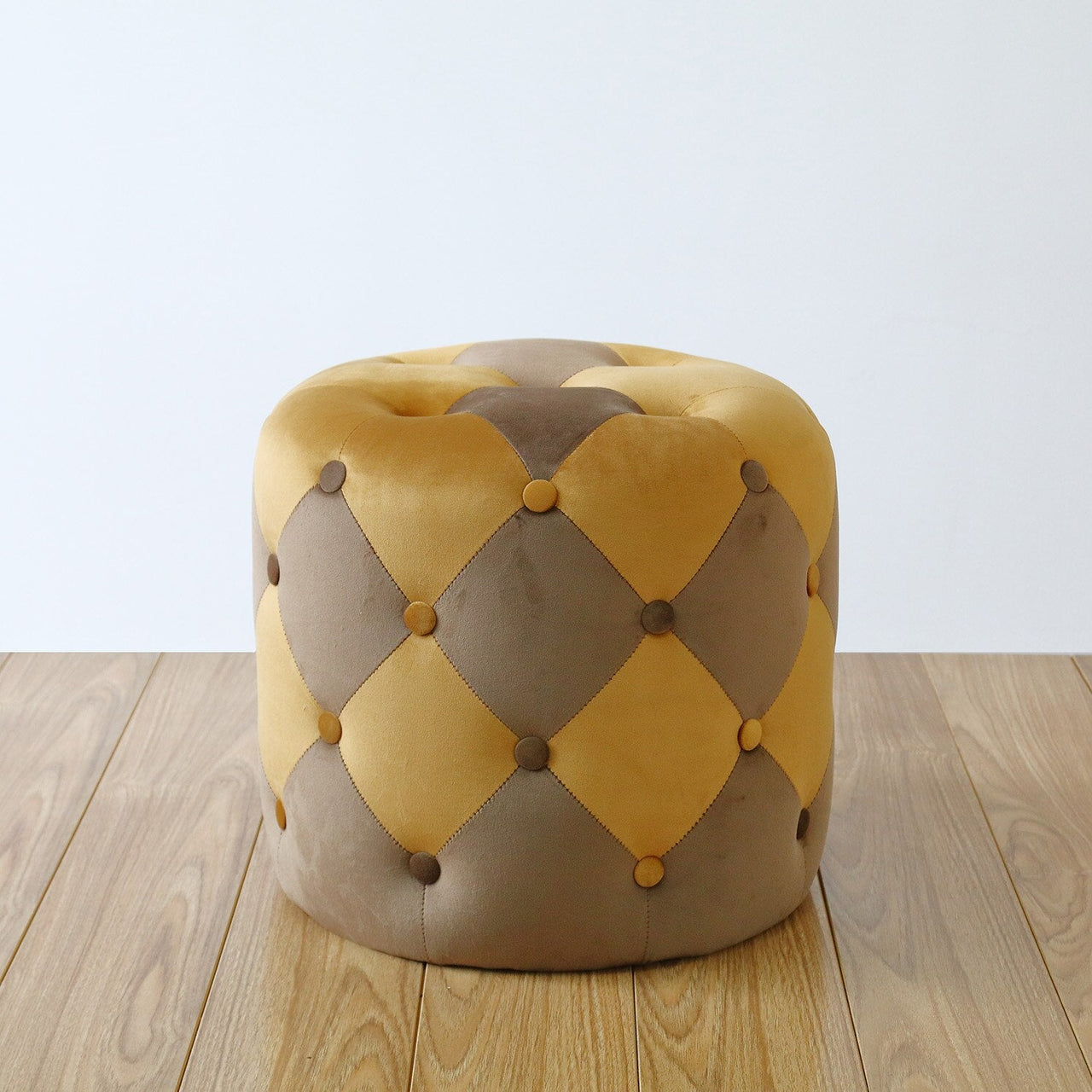 Handmade Velvet Tufted Round Storage Ottoman - Casatrail.com