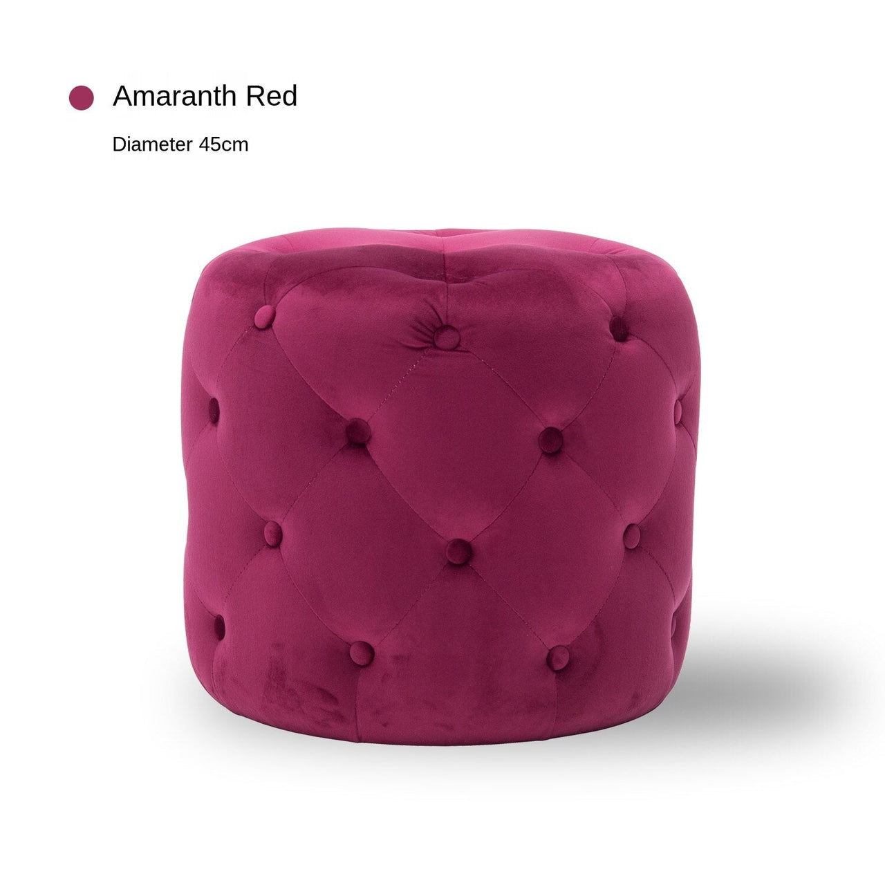 Handmade Velvet Tufted Round Storage Ottoman - Casatrail.com