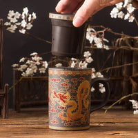 Thumbnail for Handmade Yixing Purple Clay Tea Mug with Lid and Infuser - Casatrail.com