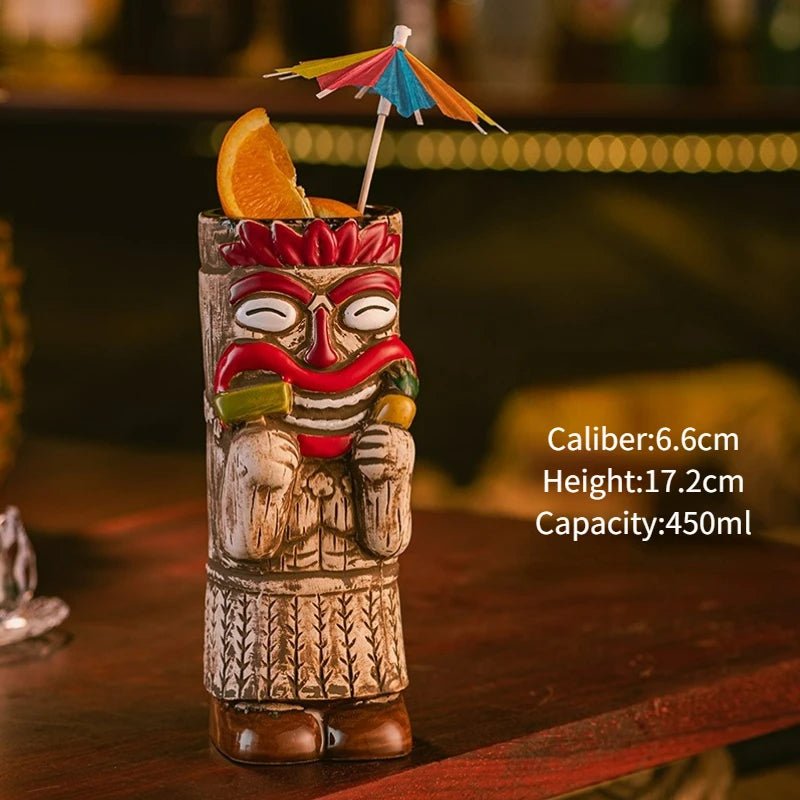 Hawaiian Style Tiki Mug Cocktail Cup - Casatrail.com