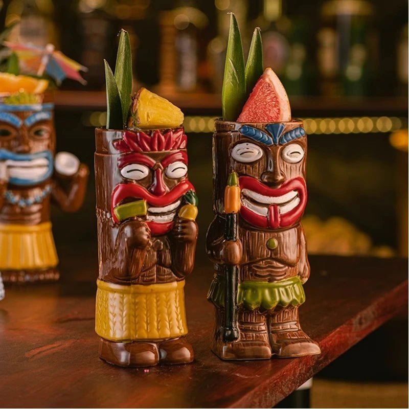 Hawaiian Style Tiki Mug Cocktail Cup - Casatrail.com