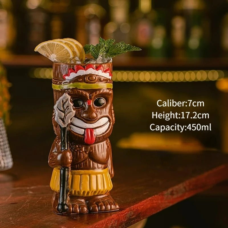 Hawaiian Style Tiki Mug Cocktail Cup - Casatrail.com