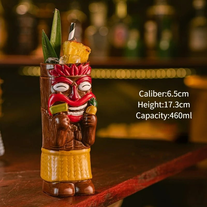 Hawaiian Style Tiki Mug Cocktail Cup - Casatrail.com