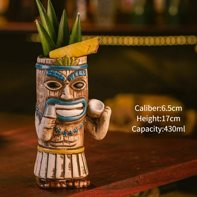 Hawaiian Style Tiki Mug Cocktail Cup - Casatrail.com