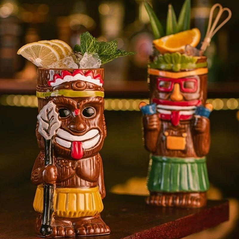 Hawaiian Style Tiki Mug Cocktail Cup - Casatrail.com