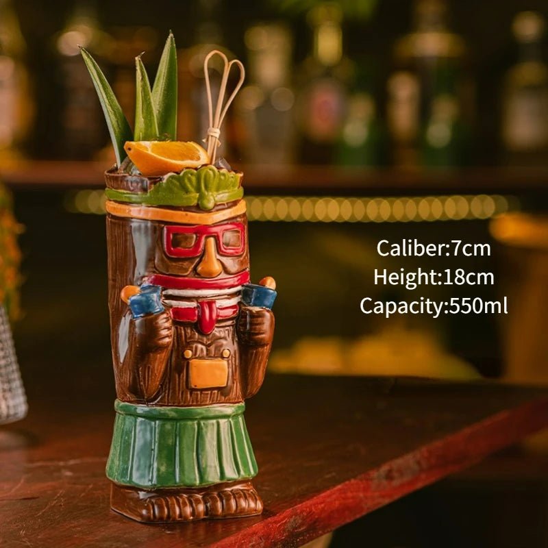 Hawaiian Style Tiki Mug Cocktail Cup - Casatrail.com