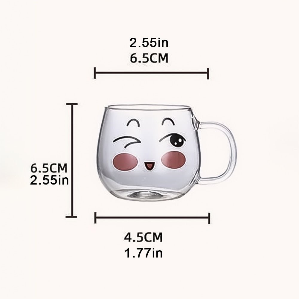 Heat Resistant Glass Mug - 200ml - Casatrail.com