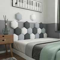 Thumbnail for Hexagon Adhesive Bed Headboard - Casatrail.com