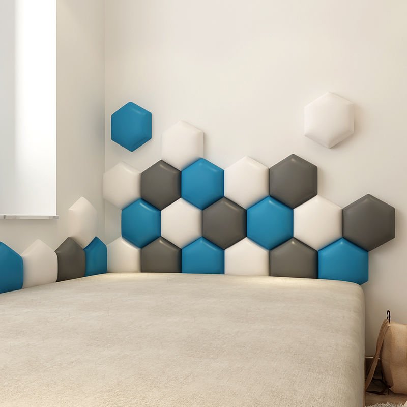 Hexagon Adhesive Bed Headboard - Casatrail.com