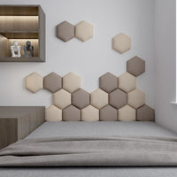 Thumbnail for Hexagonal Bed Headboard 3D Wall Stickers - Casatrail.com